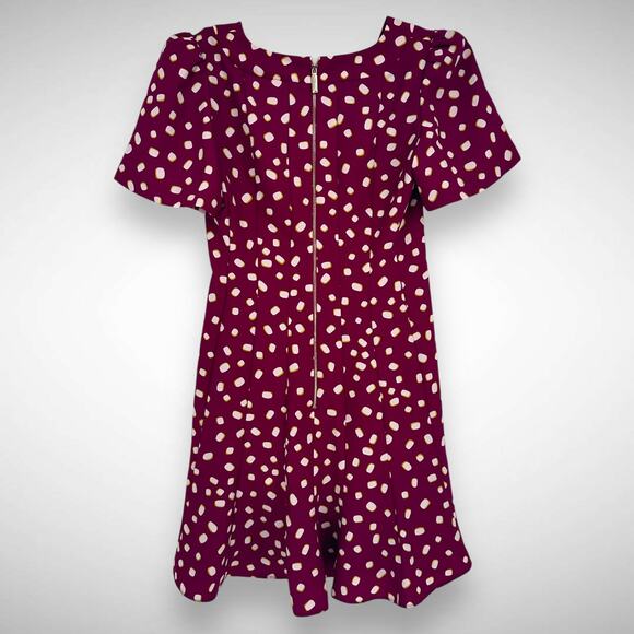 Kate Spade Mallow Crepe Polka Dot Swing Mini Dress Size 00 Romantic Whimsigoth - Picture 5 of 13